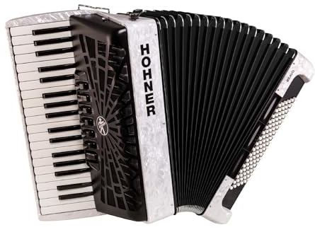 Hohner Bravo III 96 Chromatic Piano Key Accordion (Pearl White)