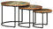 vidaXL Satztisch 3-TLG. Couchtisch Beistelltisch Wohnzimmertisch Kaffeetisch Sofatisch Holztisch Teetisch Tisch Wohnzimmer Altholz Massiv