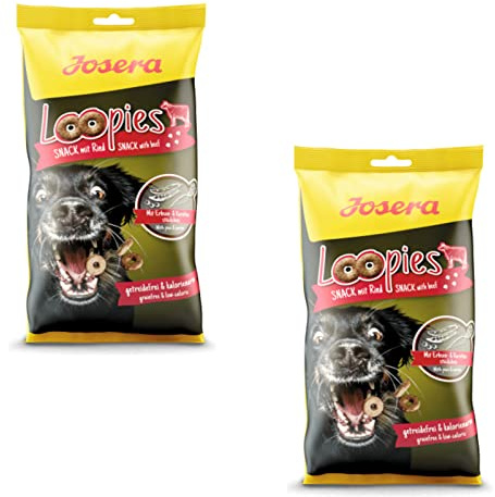Josera Loopies Rind - Leckerlis für Hunde - Doppelpack - 2 x 150 g