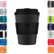 Ecoffee Cup 12oz 350ml Reusable Eco-Friendly 100% Plant Based Coffee Cup with Silicone Lid & Sleeve - Melamine Free & Biodegradable Dishwasher/Microwave Safe Travel Mug, Kerr & Napier