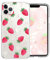 Cute Strawberry Case for iPhone 11 Pro Max 6.7 Inch with kawaii Little Daisy Design,Clear Slim Soft TPU Shockproof Protective Cover Compatible with iPhone 11 Pro Max for Women Girls Kids