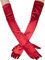 Ruiuzioong Damen Lange Satin Handschuhe - Classic Opera Fest Party 1920er Stil - Elastisch Erwachsene Größe Ellenbogen bis Handgelenk Länge (52 Cm-Rot)