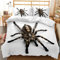EHAOKK Rote Spinne Schwarz Haarige Spinne Bettwäsche Set,bettwaesche 135x200 spinne,Spinne 3 Teilig Bettbezüge,3D Spinne Bettbezug, Kinder Tier Bettwäsche Set (A, 135 x 200 cm)
