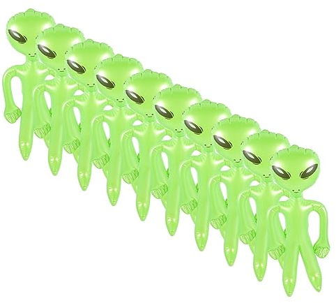 Abaodam Aufblasbare Alien-Requisite Außerirdisches Aufblasbares Spielzeug Mars-Aliens Aufblasen Partygeschenk Zum Thema Spielzeuge Mars-Alien-Requisite Halloween Kind PVC Sommer Kleidung