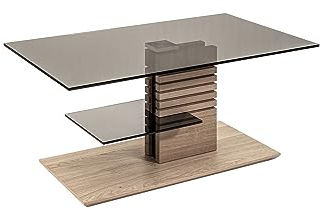 58 aufm Kessel Couchtisch Celka 100x60x47 höhenverstellbar Wildeiche/Parsol 16247