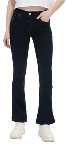LTB Damen Jeans Fallon Flared Fit - Blau - Laure Wash W27-W34 Baumwolle Stretch, Größe:31W / 34L, Farbe:Laure Wash 55259
