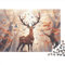 Hölzern Puzzle - Magischer Hirsch - 1000 Teile Puzzle Für Erwachsene, Holzpuzzle Mit Hirschmotiv 1000pcs (75x50cm)