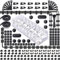 MiuCo 255Pcs Kabelmanagement Set Mit Kabelbox, Kabelhalter Selbstklebend, Silikon Kabelclip, Kabelbinder, Selbstklebende Klettband, Rollenkabelbinder fur Desk PC Kabel, Organizer Set fur Schreibtisch