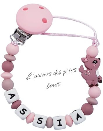 attache tétine biche (attache biche moutarde)