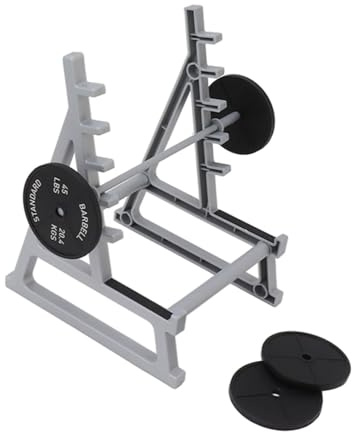 Mini Langhantel Rack Stifthalter, Squat Rack Stifthalter Fitnessgeräte Stiftständer mit Hanteln für Fitness-Enthusiasten und Gewichtheber-Fans