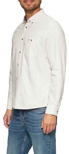 s.Oliver Herren Hemd – Regular Fit, Button Down-Kragen, kariert