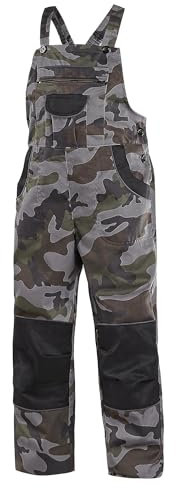 CXS CAMO Kinder Arbeitslatzhose, Kinderlatzhose, Arbeitshose für Kinder, Gartenhose für Kinder, Arbeitshose für Jungen, 110