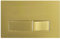 SPARES2GO Luxury Concealed Toilet Cistern Flush Plate Kit for Wall Hung Frame (Brushed Brass, 245mm x 165mm)