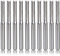 Veciado 10 Piezas 2 Brocas de Enrutador Cnc de Flauta 3.175Mm Fresa de Acero de Tungsteno de Ranura Recta para Madera y PláStico