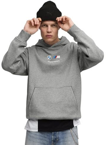 Puma BMW M Motorsport Essentials Fleece Hoodie Felpa con Cappuccio Uomo (Pacco da 1)