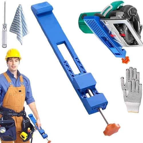Adjustable Cutting Machine Base Guide, Circular Saw Guide for Precision Cutting and Milling Tasks, 2025 New Electric Circular Saw Milling Positioning Clamp, Precision Wood Cutting Guide (1PC)