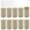 PWGHWG 10 Stück Diffuser Holz für Ätherische Öle, Klein Aroma Diffuser Holz, Zylindrische Duftholz mit 5 Stück 5-ml-Parfümtuben für Auto, Home, Büro