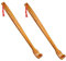 Hoement 2pcs Back Scratcher Handle for Itching Relief Smooth Massage Tool for of Back Neck and Shoulders for
