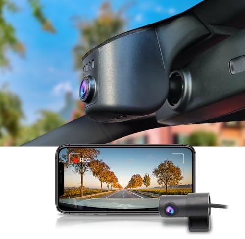 Fitcamx Dash Cam Vorne Hinten 2160P +1080P passend für Cupra Terramar 2024-2026 (HD2-7708), OEM Auto Kamera, Dual HD 4K Video WiFi, G Sensor, Loop-Aufnahme, Nachtsicht, WDR, Plug&Play, 128GB Karte