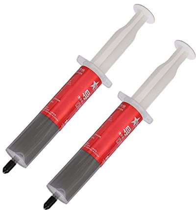 Thermal Paste High Thermal Conductivity for CPU Computers, 2PCs, Ideal for Overclocking and Games, Compatible with Laptop and Desktop CPU