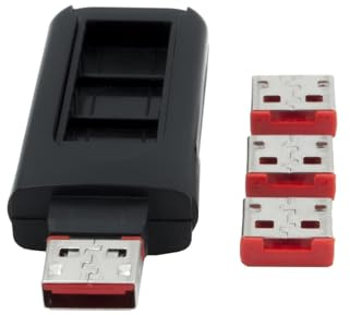 EXSYS EX-1114-R, 4X USB Schloss, 1x Schlüssel