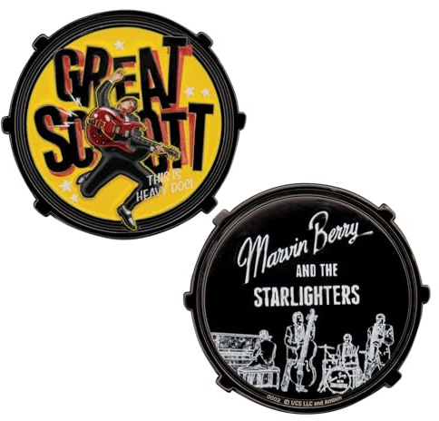 FaNaTtik Back to the Future Marvin Berry & The Starlighters Collectible Coin - Limited Edition - Individually numbered - Officially Licensed Merchandise