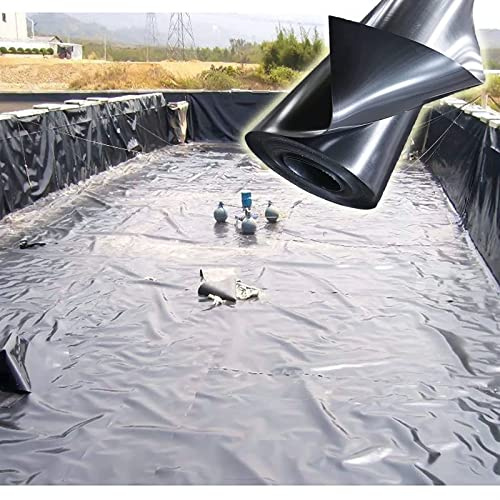 EYUIOPLM Teichfolien für Teiche im Freien, Teich-HDPE-Häute, kleine Fischteichfolien, Gummi-Teichplane, leicht zu schneidende Unterlage, für Springbrunnen, Wasserfälle, Wassergärten(3x4 m)