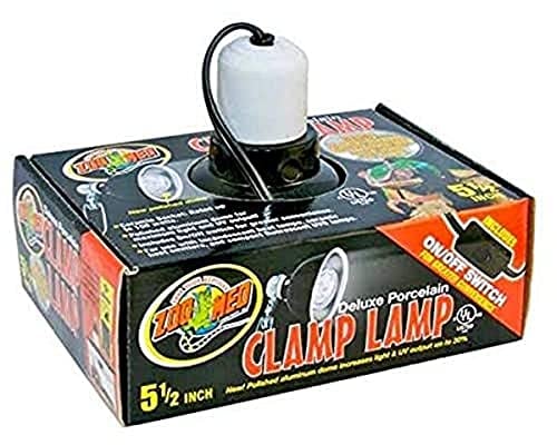 Zoo Med LF-11 Porcelain Clamp Lamp, 14 cm