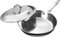 Cooks Standard Stainless Steel Frying Pan 12 Inch, Multi-Ply Full Clad Wok Stir-Fry Cooking Skillet Pans with Dome Lid, Stay-Cool Handle, Dishwasher Safe, Oven Safe 500°F, Silver