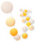 CREATIVECOTTON LED Lichterkette mit Cotton Balls inkl. Timer und Dimmer (Sunny Mood, 20 Kugeln)