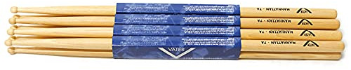 Vater American Hickory Manhattan 7A (Wood) 4-Pack · Drumsticks