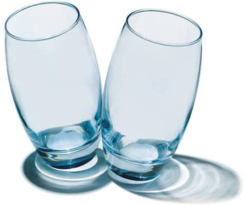 Eau et de verre jus Turquoise, 500 ml, Lot de 3