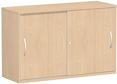 Gera Möbel Schranksystem Flex Schiebetürenschrank, Holzdekor, buche/buche, 120 x 42.5 x 79.8 cm