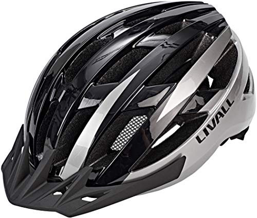 Livall Unisex – Erwachsene MT1 Musik, Rücklicht, Blinker, Navigation, Anruffunktion und SOS-System Fahrradhelm, schwarz/anthrazit, L (58-62 cm)