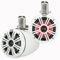 Kicker KMTC65W 6.5 Loaded Marine Wake Tower Enclosures with 45KM654L Speakers - White Grills and Enclosures