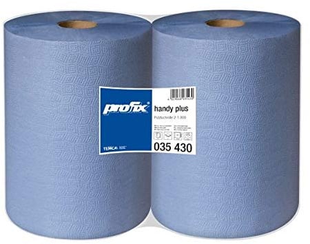 Temca Profix Putztuchrolle blau (2-lagig, 2 x 1000 Blatt,36 x 38 cm)