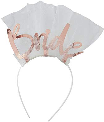 Ginger Ray Stirnband für Junggesellinnenabschied, Blumenmuster, für werdende Braut