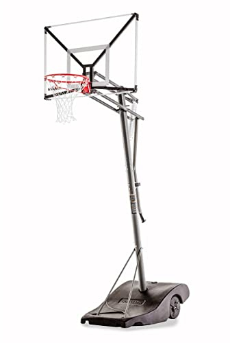 HAMMER Goaliath GoTek 50, Portable Basketballanlage, 2,3 m auf 3,05 m Verstellbarer Basketballständer, NBA-Standard-Höhe, großes Zielbrett mit 127 x 84 cm