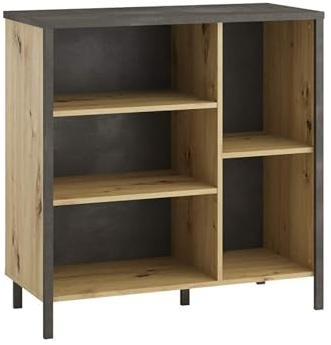 FMD Möbel, 556-002E In Loft 2 Regal, Spanplatte, maße 90.5 x 91.5 x 40.5 cm (BHT)