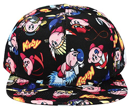 Kirby Snapback-Hut, sublimiert, Allover-Print, mehrfarbig, Mehrfarbig, Einheitsgr��e