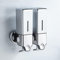 Dispenser di sapone a parete, Dispenser per doccia e lozione per casa, bagno, cucina, hotel, ristoranti (D'argento, 1000ml)