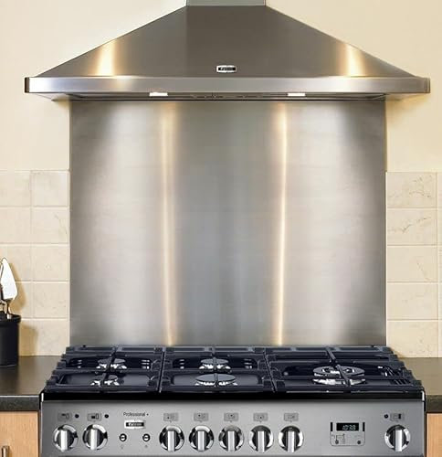 1 Piece of 2mm 304 Grade Premium Stainless Steel Cooker Splashback Kitchen Hob Back Plate (Length : 1000mm, Width : 800mm)