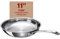 Alva Chef 11 Premium Stainless Steel Frying Pan Skillet, Even Heat, Heavy-Duty Non-Toxic Cookware, Oven and Dishwasher Safe, Induction Ready, Easy to Clean, Ideal for Omelet, Fish & Everyday Cooking