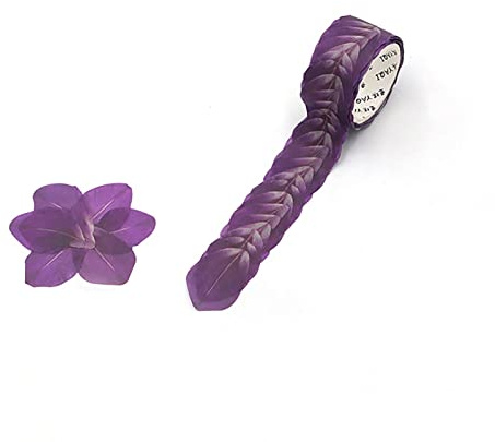 YLWX Washi Tape Sakura Rosen 200 Aufkleber DIY Scrapbooking Zubehör Notebook Dekorationen Material Blütenblatt Masking Tape (Color : Violet)