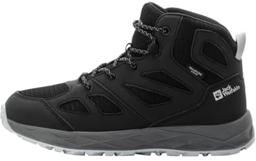 Jack Wolfskin Unisex Kinder Woodland 2 Texapore Mid Walking-Schuh, Phantom, 36 EU