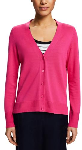ESPRIT 994ee1i312 Cardigan, 660 / Rose Fuchsia, XXL Femme