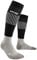 CEP - Leichte Herren Skisocken Merino mit Kompression | schwarz/grau | Gr. IV | L | Ultralight Socks Skiing mit Polsterung | Skisocken Merinowolle, Ski Kompressionsstrümpfe für kraftvolle Beine