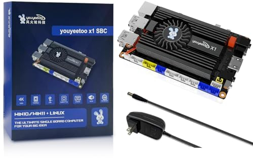 WayPonDEV youyeetoo X1 X86 Einplatinencomputer – EIN 64-Bit-Windows 10/11/Linux-Mini-PC mit Intel Celeron N5105, unterstützt WiFi BT, NVMe oder SATA SSD (8GB RAM+64GB Storage)