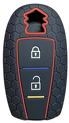 OTMIK Silicone pour Clé de Voiture étui pour Suzuki Sx4 Scross Vitara Swift Baleno 2 Boutons Accessoires pour Coques de clés