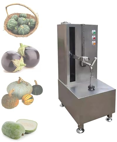 OPSREY Peladora de Frutas Comercial de 1000 W, peladoras de Frutas y Verduras Grandes giratorias Completamente automáticas, peladora de melón de Invierno de Calabaza, Papaya, piña de Acero Inoxidable
